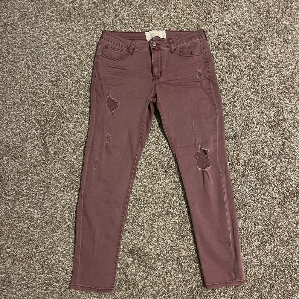Altar'd State Distressed Mauve Jeans